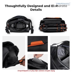 thumbnail Cặp K&F Concept Sling Bag KF13.213 10L Urban wander Black - 6