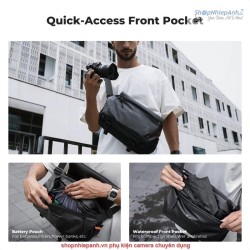 thumbnail Cặp K&F Concept Sling Bag KF13.213 10L Urban wander Black - 2