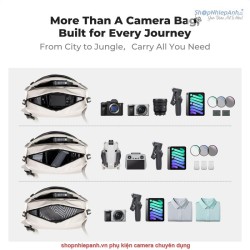 thumbnail Cặp K&F Concept Sling Bag KF13.213v1 10L Urban wander white - 5