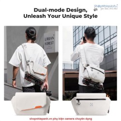 thumbnail Cặp K&F Concept Sling Bag KF13.213v1 10L Urban wander white - 6