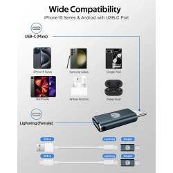 thumbnail Cap Lightning to USB C Adapter - 2