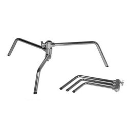 thumbnail Chân đèn C stand cao 325cm và tay treo đèn inox (CK-2) - 1