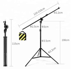 thumbnail Chân đèn kèm boom đa năng cao 4m - 3