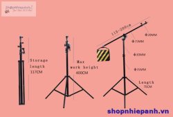 thumbnail Chân đèn kèm boom đa năng cao 4m - 2