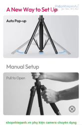 thumbnail Chân đèn kiêm tripod Auto-Open Ulanzi MT80 - 10