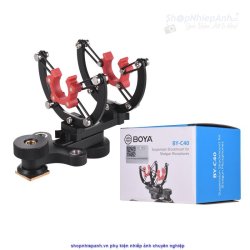 thumbnail chống rung Boya BY-C40 suspension shockmount for microphone shotgun - 6