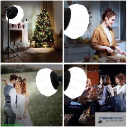 thumbnail Combo 1 cây đèn ET-300-S 300W V2 pro NEW VERION và lantern softbox 65cm - 2