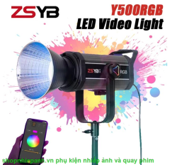 thumbnail Combo 1 đèn led ZSYB Y500RGB kèm softbox parabolic 70cm 16K  thao tác nhanh - 0