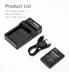 thumbnail Combo 1 pin 1 sạc Kingma for nikon EN-EL23  Nikon Coolpix B700, P900, P600, P610, S810c