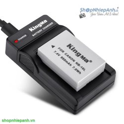 thumbnail Combo 1 pin 1 sạc Kingma NB-10L for canon G15 G16 G1X G3X SX40 SX50 SX60 HS - 0