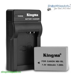 thumbnail Combo 1 pin 1 sạc Kingma NB-10L for canon G15 G16 G1X G3X SX40 SX50 SX60 HS