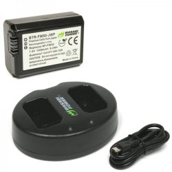 thumbnail Combo 1 Pin Và Sạc Đôi WASABI FW50 Cho Sony A7 A6000 A6300 A6500 A64