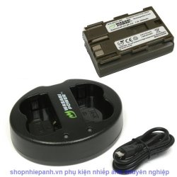 thumbnail Combo 1 Pin Và Sạc Đôi WASABI Pin Wasabi BP-511 for Canon  EOS 5D, 10D, 20D, 20Da, 30D, 40D, 50D, 300D