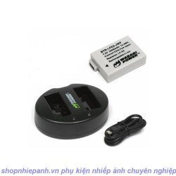 thumbnail Combo 1 viên pin và sạc Đôi WASABI E8 for canon 550D 600D 650D 700D