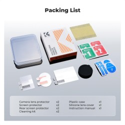 thumbnail Combo 2 bộ dán LCD cường lực và nắp đậy silicon cho DJI Osmo Action 6 hiệu K&F Concept (KF12.0045S1) - 5