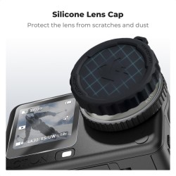 thumbnail Combo 2 bộ dán LCD cường lực và nắp đậy silicon cho DJI Osmo Action 6 hiệu K&F Concept (KF12.0045S1) - 4