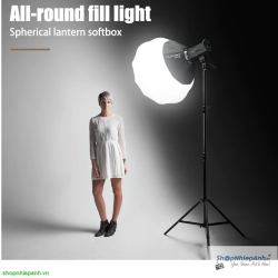 thumbnail Combo 2 cây đèn ET-300-S 300W V2 pro NEW VERSION và lantern softbox 65cm - 3