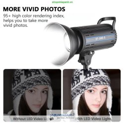 thumbnail Combo 2 cây đèn ET-300-S V2 Softbox Tolifo Parabolic 90cm Pro 2700K-6500K NEW VERION 300W trọn gói - 7