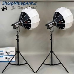 thumbnail Combo 2 cây đèn Led MARKPRO 200X 200W 2700K-6500K softbox tolifo chinaball 65cm - 0