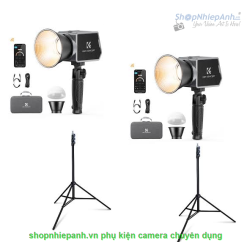 thumbnail Combo 2 cây Led K&F concept PL-60B 60W COB 4500mAh Type-C PD Fast Charging 12 Light Effects 2700K-6500K