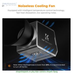 thumbnail Combo 2 cây Led K&F concept PL-60B 60W và softbox Parabolic 40cm - 2