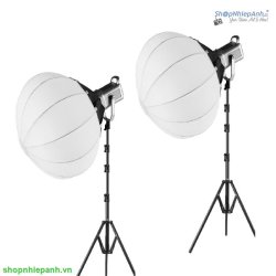 thumbnail Combo 2 đèn Led Yongeer SL300Pro 600W 2700K-6500K softbox lantern chinaball PRO