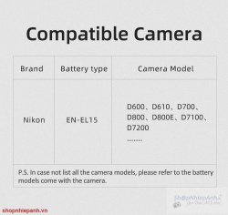 thumbnail Combo 2 pin 1 sạc đôi Kingma LCD BM058 for Nikon EN-EL15 - 5