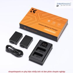 thumbnail Combo 2 pin 1 sạc K&F concept for Nikon EN-EL25 1600mah for Nikon Z30 Z50 ZFC - 4
