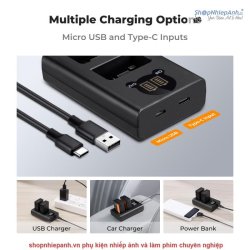 thumbnail Combo 2 pin 1 sạc K&F concept for Nikon EN-EL25 1600mah for Nikon Z30 Z50 ZFC - 2