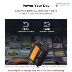 thumbnail Combo 2 pin 1 sạc K&F concept for Nikon EN-EL25 1600mah for Nikon Z30 Z50 ZFC - 0