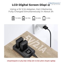 thumbnail Combo 2 pin 1 sạc K&F concept for Nikon EN-EL25 1600mah for Nikon Z30 Z50 ZFC - 5