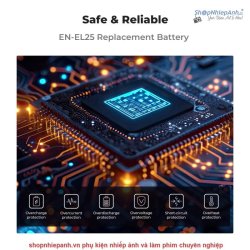 thumbnail Combo 2 pin 1 sạc K&F concept for Nikon EN-EL25 1600mah for Nikon Z30 Z50 ZFC - 3