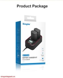 thumbnail Combo 2 pin 1 sạc đôi Kingma LCD BM058 for Sony NP-FZ100 sony A7III A7SIII A7RIII A74 A7RIV A7M4 A9 A6600 - 9