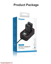thumbnail Combo 2 pin 1 sạc Kingma LCD BM058 for  Canon LP-E17 EOS R10, R100, R50, R7, R8. RP, Rebel T8i, T7i, T6i, T6s, SL2, SL3, EOS M3, M5, M6 Mark II, 77D, 200D, 750D, 760D, 800D, 8000D - 5
