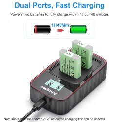thumbnail Combo 2 pin 1 sạc Kingma LCD BM058 for Canon NB-13L G7X G7X2 G7X3 G9X SX720 - 1