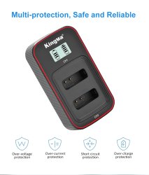 thumbnail Combo 2 pin 1 sạc Kingma LCD BM058 for Canon NB-13L G7X G7X2 G7X3 G9X SX720 - 2