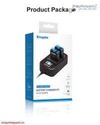 thumbnail Combo 2 pin 1 sạc Kingma LCD BM058 for Gopro Hero 9 10 11 12 - 5