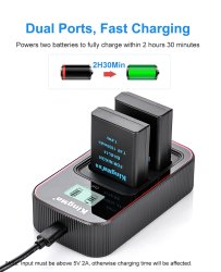 thumbnail Combo 2 pin 1 sạc Kingma LCD BM058 for Nikon EN-EL14 - 1