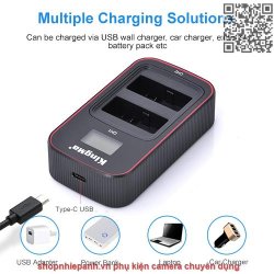 thumbnail Combo 2 pin 1 sạc Kingma LCD BM058 for Nikon EN-EL20 for Nikon 1 AW1, 1 J1, 1 J2, 1 J3, 1 S1, 1 V3, Coolpix A, P950, P1000.. - 6