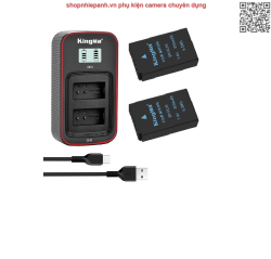 thumbnail Combo 2 pin 1 sạc Kingma LCD BM058 for Nikon EN-EL20 for Nikon 1 AW1, 1 J1, 1 J2, 1 J3, 1 S1, 1 V3, Coolpix A, P950, P1000..