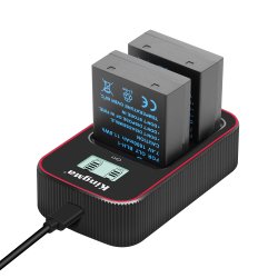 thumbnail Combo 2 pin 1 sạc Kingma LCD BM058 for Olympus BLH-1 OM-D E-M1 mark II - 0