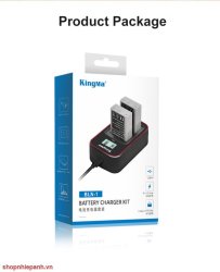 thumbnail Combo 2 pin 1 sạc Kingma LCD BM058 for Olympus BLN1 BLN-1 Pen F, OM-D E-M1, OM-D E-M5, OM-D E-M5 Mark II, OM-D E-P5 - 5