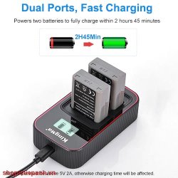 thumbnail Combo 2 pin 1 sạc Kingma LCD BM058 for Olympus BLN1 BLN-1 Pen F, OM-D E-M1, OM-D E-M5, OM-D E-M5 Mark II, OM-D E-P5 - 1