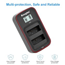 thumbnail Combo 2 pin 1 sạc Kingma LCD BM058 for Olympus BLS-1 / BLS-5 BLS-5, BLS-50, PS-BLS5 Battery for Olympus OM-5, OM-D E-M5 III, E-M10, E-M10 III, E-M10 IV, E-PL6, E-PL7, E-PL8, E-PL9, E-PL10, Stylus 1 Camera - 0