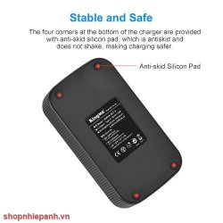 thumbnail Combo 2 pin 1 sạc Kingma LCD BM058 for Panasonic DMW-BLC12 FZ1000, FZ200 FZ300 DMC-G7, DMC-G6, DMC-G5,  DMC-G5K,GH2,  DMC-GH2K DMCGH2K, GH2K DMC-GH2S, DMC-GX8, DMW-BLC12PP, DMW-BLC12E, DMWBLC12, DMWBLC12PP, DMWBLC12E - 5