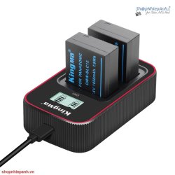 thumbnail Combo 2 pin 1 sạc Kingma LCD BM058 for Panasonic DMW-BLC12 FZ1000, FZ200 FZ300 DMC-G7, DMC-G6, DMC-G5,  DMC-G5K,GH2,  DMC-GH2K DMCGH2K, GH2K DMC-GH2S, DMC-GX8, DMW-BLC12PP, DMW-BLC12E, DMWBLC12, DMWBLC12PP, DMWBLC12E - 0