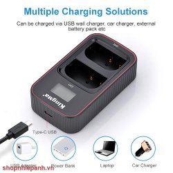 thumbnail Combo 2 pin 1 sạc Kingma LCD BM058 for Panasonic DMW-BLC12 FZ1000, FZ200 FZ300 DMC-G7, DMC-G6, DMC-G5,  DMC-G5K,GH2,  DMC-GH2K DMCGH2K, GH2K DMC-GH2S, DMC-GX8, DMW-BLC12PP, DMW-BLC12E, DMWBLC12, DMWBLC12PP, DMWBLC12E - 6