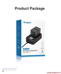 thumbnail Combo 2 pin 1 sạc Kingma LCD BM058 NP-T125 for Fujifilm GFX50S, GFX50R, GFX100 - 6