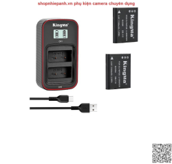 thumbnail Combo 2 pin 1 sạc Kingma LCD BM058 ricoh DB-110 for Ricoh GR3 GR3x GRIII GRIIIx Olympus TG4 TG5 TG6 olympiyus LI90B/LI92B