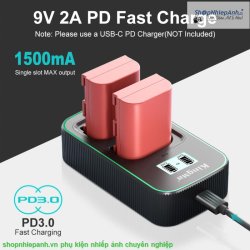 thumbnail Combo 2 pin 1 sạc Kingma LCD BM058Q for Canon LP-E6NH E6N E6 ver 4 (2400mah) Canon 90D, 80D, 70D, 5D, Mark II III IV 5DS 6D 6D Mark II R5 R6 R6 II R7 - 0